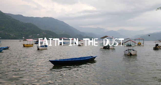 Documentary still from Faith in The Dust